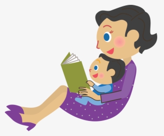 Mom Reading To Child Clipart, HD Png Download, Free Download