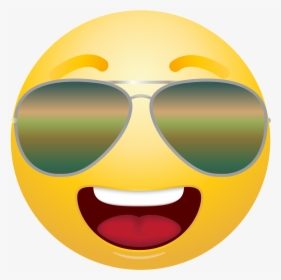 Emoticon Emoji With Sunglasses Png Info - Sunglasses Emoji Transparent Background Emoji, Png Download, Free Download