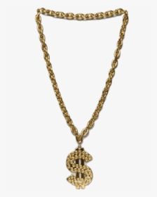 Thug Life Chain Dollar Sign Transparent Png - Gangster Gold Chain Png, Png Download, Free Download