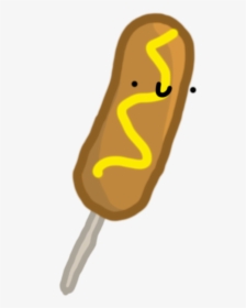 Corn Dog Png - Corn Dog With A Face, Transparent Png, Free Download