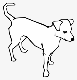 Dog Clipart Simple Public - Dog Clipart Black And White, HD Png Download, Free Download