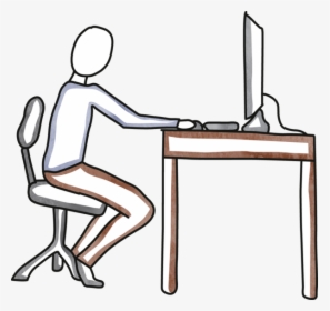 #9189760, Person Desk Computer, HD Png Download, Free Download