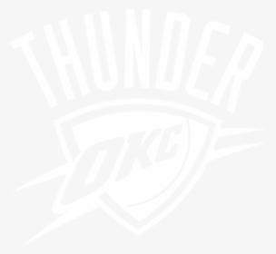 Okc Logo Black And White 12000 Vector Logos - Oklahoma City Thunder Black, HD Png Download, Free Download