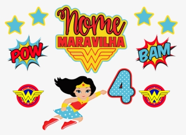 Girl Super Hero - Wonder Woman Baby Png, Transparent Png, Free Download