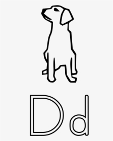 Dog Clipart Alphabet - Letter D Dog Worksheet, HD Png Download, Free Download