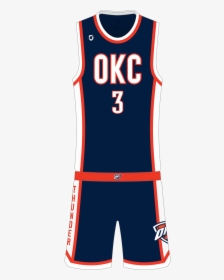 Oklahoma City Thunder Away - Oklahoma City Thunder Uniform Shorts, HD Png Download, Free Download