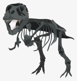Tyrannosaurus Rex, Dinosaur, Dino, Carnivore, Skeleton - Skeleton Dinosaurus Vectors, HD Png Download, Free Download