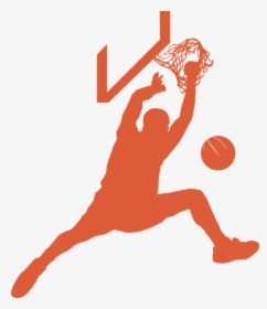 Basketball Players Dunking Silhouette, HD Png Download, Free Download