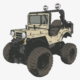 Four-wheeler, Automotive, Old Car, Outdoors, Jeep - Four Wheeler Vehicle Jeep, HD Png Download, Free Download