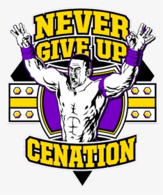 Wwe John Cena Logo Never Give Up - Logo John Cena Never Give Up, HD Png Download, Free Download