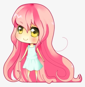Pink Hair And Golden Eyes By Elvirarawrr-d3ld7p8 - Anime Chibi Girl With Pink Hair, HD Png Download, Free Download
