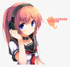 Anime Headphones Png - Anime Boy With Headset, Transparent Png, Free Download