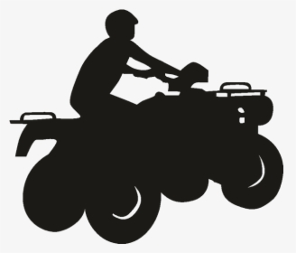 All Terrain Vehicle Sticker Four Wheel Drive Motorcycle - Four Wheeler Silhouette Png, Transparent Png, Free Download