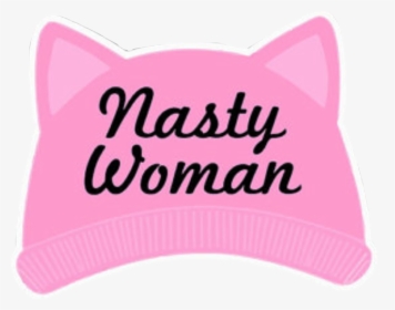 Pussyhat Hat Cathat Pinkhat Resist Womensmarch Nastywoman - Beanie, HD Png Download, Free Download