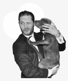 Tom Hardy Dog - Tom Hardy And Dog At Premiere, HD Png Download, Free Download