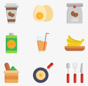 Breakfast Icons Png, Transparent Png, Free Download