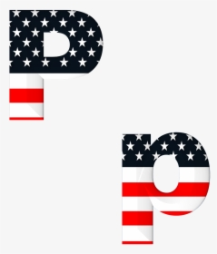 Transparent White American Flag Png - Letter D American Flag, Png Download, Free Download
