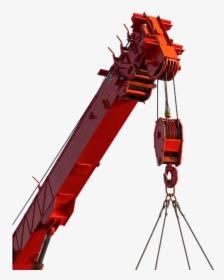 Crane, Site, Work, Machine, Cutout, Red, Lifting - Crane Red Png, Transparent Png, Free Download
