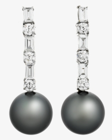 Tahitian Black Pearl Earrings Jewelry M S Rau Antiques - Earrings, HD Png Download, Free Download