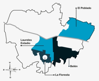 Mapa De Los Barrios - Barrio La Floresta Medellin, HD Png Download, Free Download