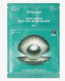 Marine Luminous Black Pearl Balancing Mask Pearl-kpop - Jm Solution Black Pearl Mask, HD Png Download, Free Download