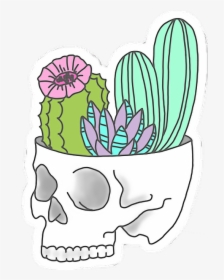 #calavera #tumblr #captud - Cactus Calavera, HD Png Download, Free Download