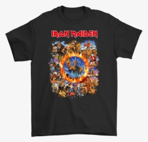 Iron Maiden Eddie The Head Album Covers Shirts - Jacksonville Jaguar T Shirt, HD Png Download, Free Download