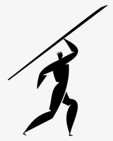 Vector Illustration Of Track And Field Athletic Sport - Javelin Clipart, HD Png Download, Free Download