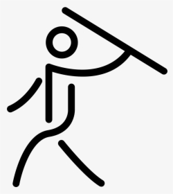 Javelin Sport - Stick Men Throwing Something, HD Png Download, Free Download