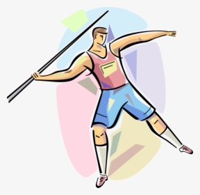 Vector Illustration Of Track And Field Athletic Sport - Athletics Throwing Events Clipart, HD Png Download, Free Download