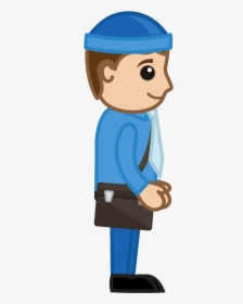 Postman Png - Side Pose Character Vector, Transparent Png, Free Download