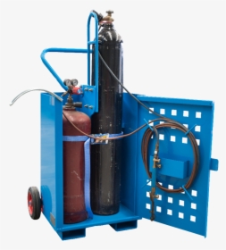 Crane Liftable Oxy/acetylene Trolley - Gas Cylinder Storage Trolley, HD Png Download, Free Download