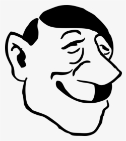 Adolf Hitler, Caricature, Man, Person, History - Adolf Hitler Line Art, HD Png Download, Free Download