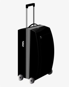 Black Trolley Travel Bag Png Clipart Image - Trolley Bag Clipart Png, Transparent Png, Free Download