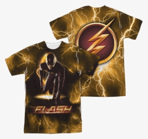 Front And Back The Flash Bolt T-shirt - Flash, HD Png Download, Free Download