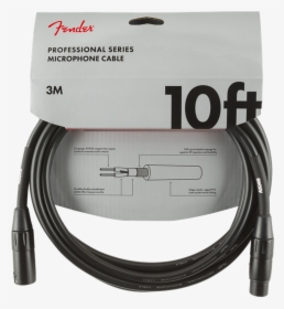 Fender Professional Series Microphone Cable, 10", Black, HD Png Download, Free Download