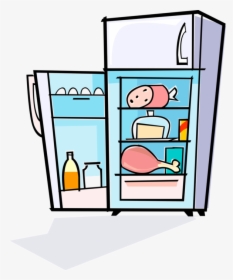 Full Refrigerator Clip Art - Fridge Clipart, HD Png Download, Free Download