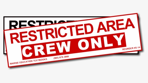 Crew Only Sign, HD Png Download, Free Download