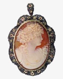 #cameo #necklace #pendant #jewelry #pngs #png #lovely - Vintage Jewelry, Transparent Png, Free Download