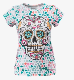 Day Of The Dead Colored Skull, HD Png Download, Free Download