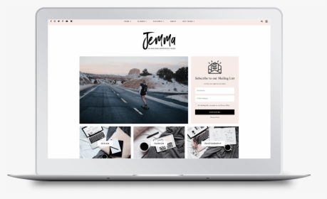 Jemma Wordpress Theme By Georgia Lou Studios - Wordpress, HD Png Download, Free Download