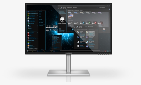 Alienware Blue - Computer Monitor, HD Png Download, Free Download