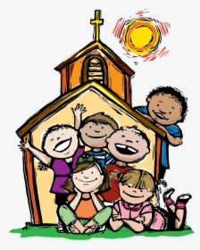 Transparent Child Going To School Clipart - Kids Church Clipart, HD Png Download, Free Download