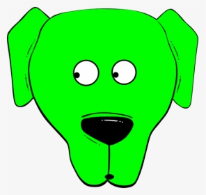 Green Suspicious Svg Clip Arts - Cartoon Dog Face, HD Png Download, Free Download