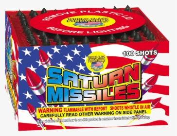 Saturn Missile Battery - 100 Shot Saturn Missiles Fireworks, HD Png Download, Free Download