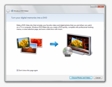 Windows Dvd Maker Vista - Software Windows Dvd Maker Free, HD Png Download, Free Download