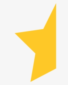 Star Half1600 - Half Star Rating Icon, HD Png Download, Free Download