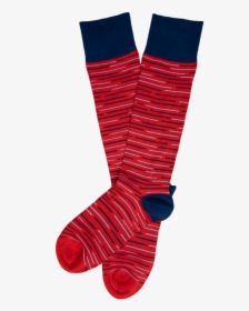 Red Broken Stripes - Sock, HD Png Download, Free Download