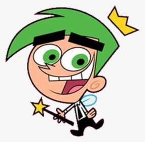 Cosmo Is One Of Timmy"s Fairy Godparents, Alongside - Fairly Oddparents Timmy Cosmo, HD Png Download, Free Download