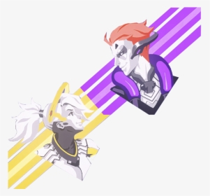 Overwatch Moira Mercy Spray, HD Png Download, Free Download